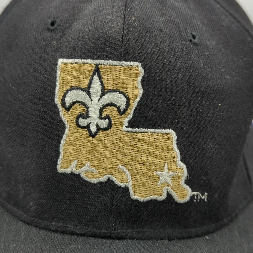 *HOLES* Vintage Starter New Orleans Saints Fitted Cap Hat 7 1/4 Wool Distressed